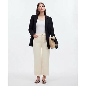 Madewell The Perfect Vintage Wide-Leg Crop in Vintage Canvas Jeans Size 31
